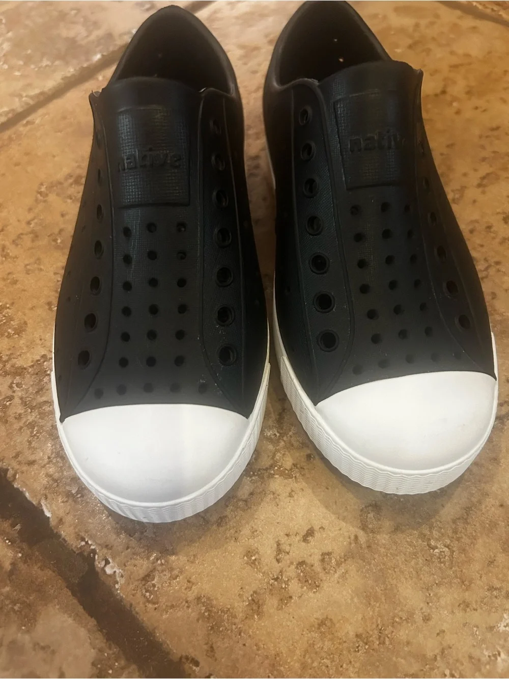 NWOT- Native Shoes Kids Black Slip-On Water Shoes